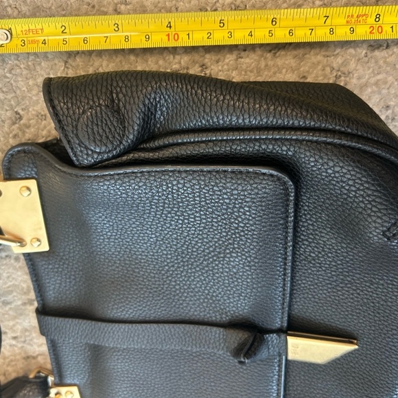 Foley + Corina NWOT leather Black and Gold Crossbody Bag - Picture 13 of 16